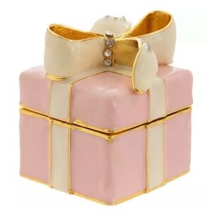 New Pink & Gold Present Jewlery Box NWT